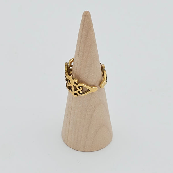 In Niz Bogzarad Calligraphy Brass Ring