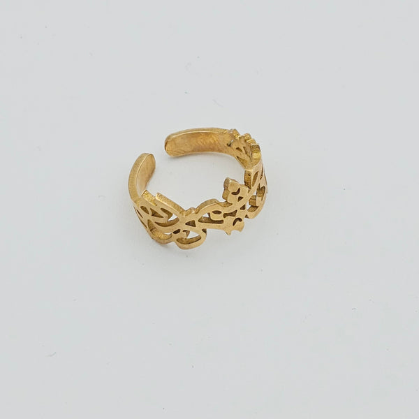 Chashm Calligraphy Brass Ring
