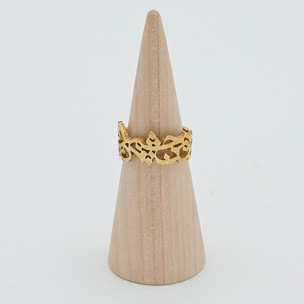 Chashm Calligraphy Brass Ring