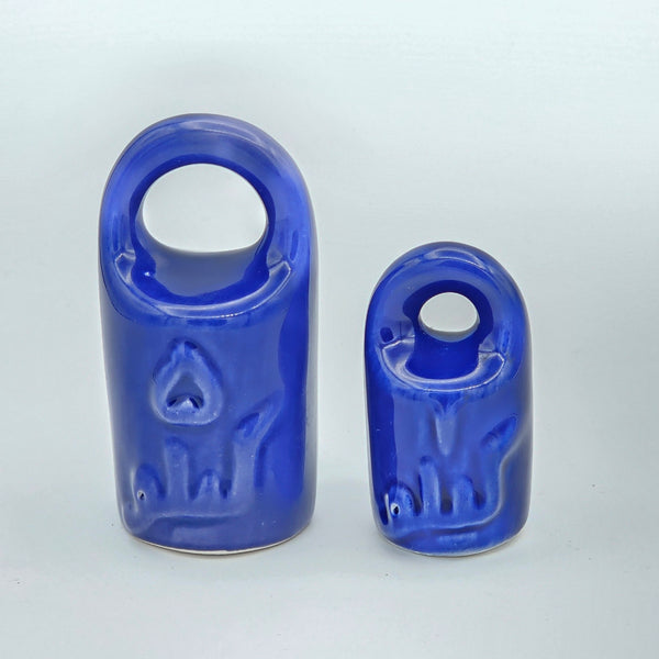 Navy Blue Nostalgic Ceramic Salt Shaker