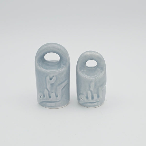 Gray Nostalgic Ceramic Salt Shaker