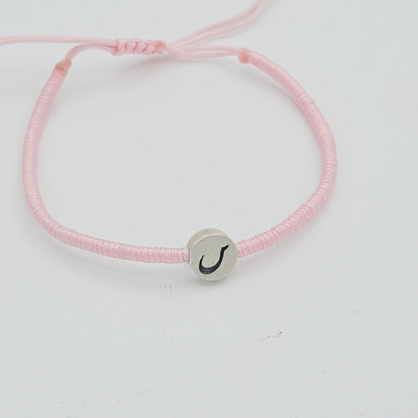 Rounded Farsi letter Silver Bracelet