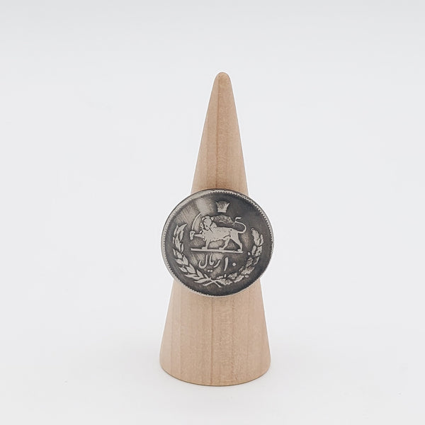 10 Rial Pahlavi Coin Ring