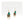 Tear Stone Brass Earring with Pearl