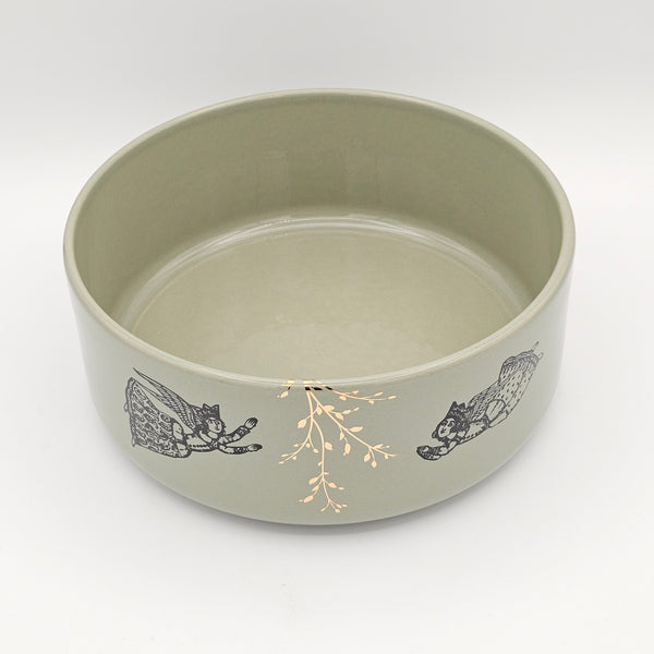 Persian Angel Large Rounded Bowl with Gold