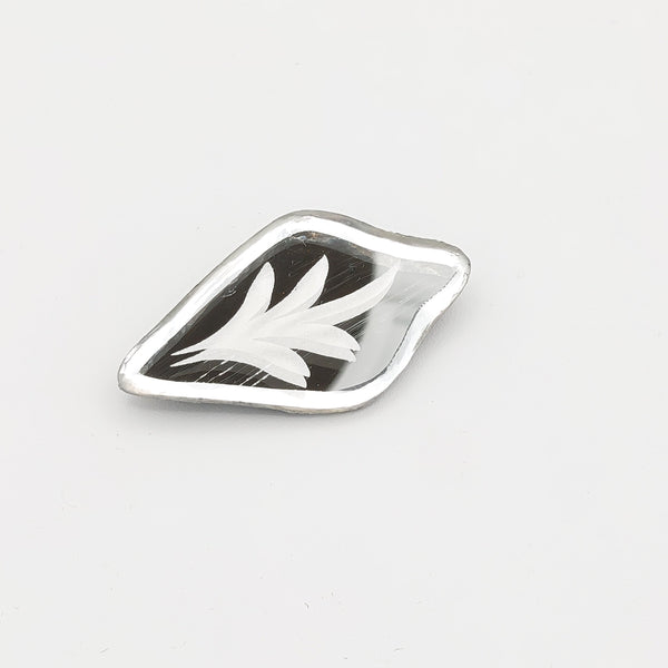Aalaleh Etched Mirror Brooch