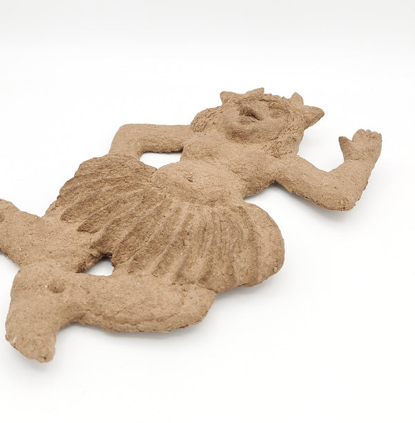 Handcrafted  Dancing Deev Papier-Mâché Wall Art
