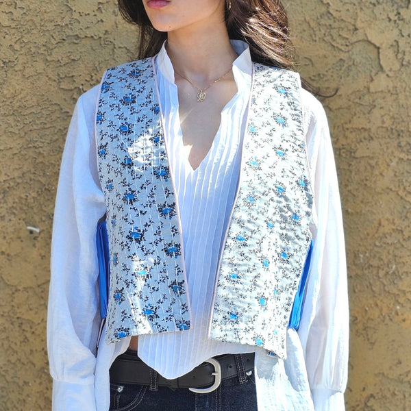 Golestan Blue Blossom Vest