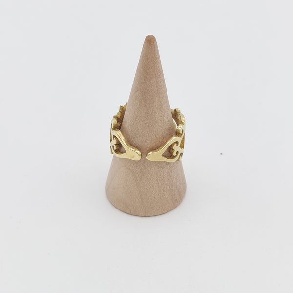 Jan o Jahan Calligraphy Brass Ring