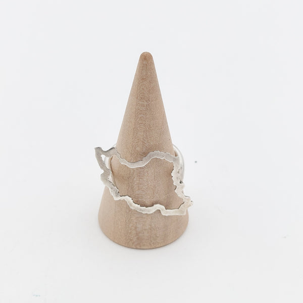 Map Silver Ring