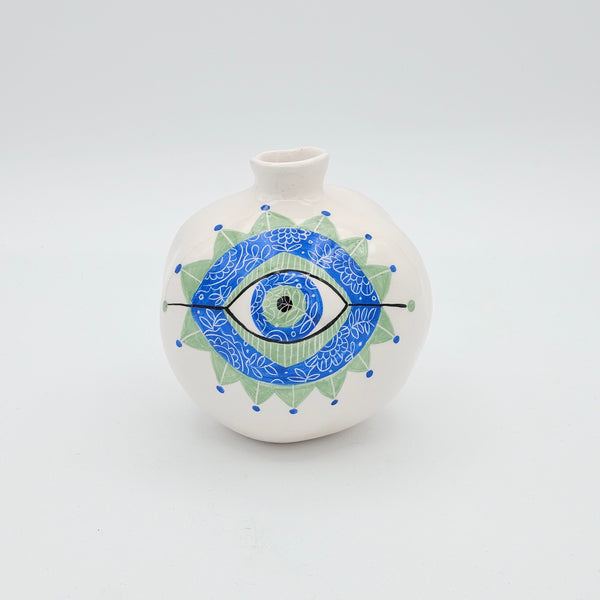 Evil Eye Decorative Ceramic Pomegranate
