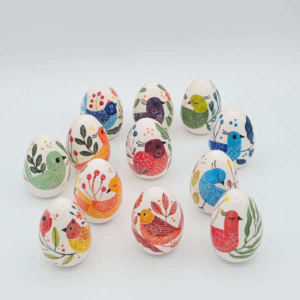 Persian Bird Decorative Egg