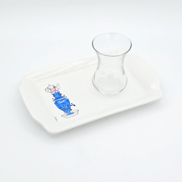 Samavar Tray with Persian Tea Cup