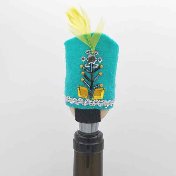 Blue Hat Qajar Character Bottle Stopper