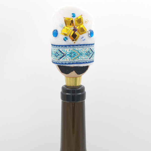 White Hat Qajar Character Bottle Stopper