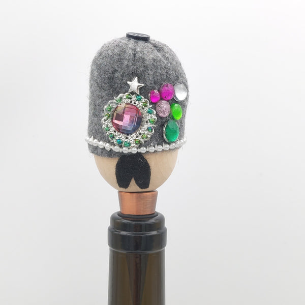 Gray Hat Qajar Character Bottle Stopper