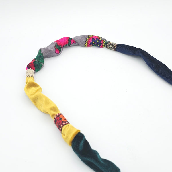 Green Vintage Patchwork Necklace