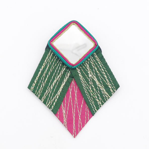 Diamond Jet Masouleh Brooch