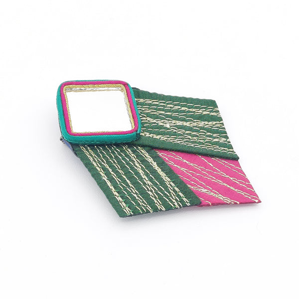 Diamond Jet Masouleh Brooch