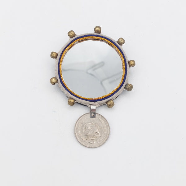 Rounded Mirror Brooch
