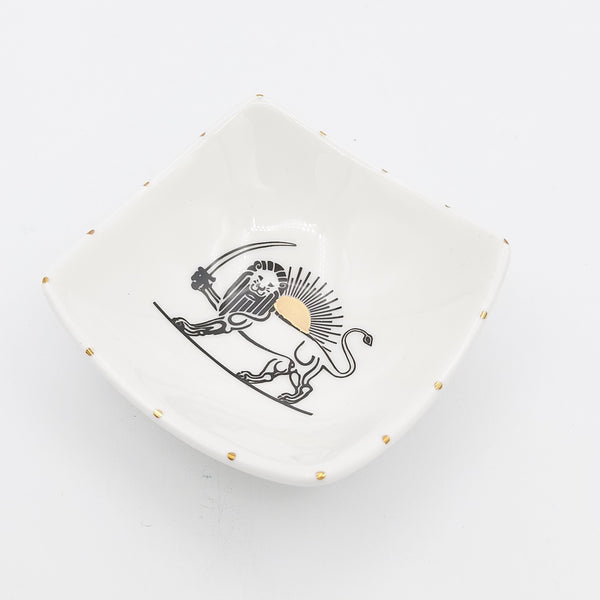 Shirokhorshid Extra Small Bowl with Gold Touches