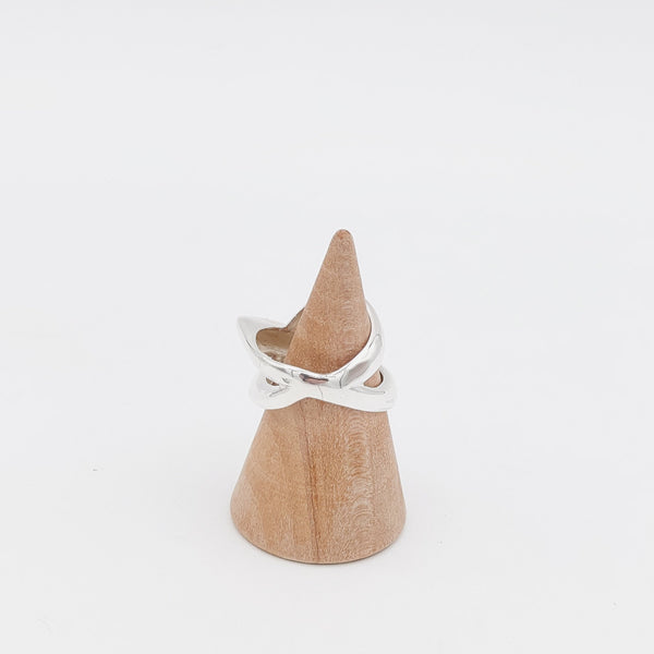 X Silver Ring