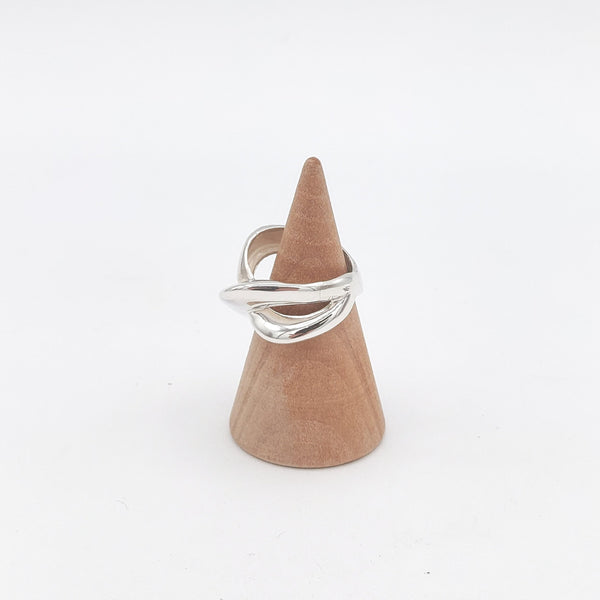 X Silver Ring