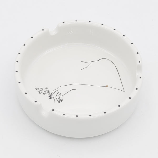 Minimal One line Drawing  Ashtray