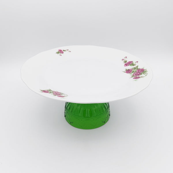 Golesorkhi Dish with green Glass Stand