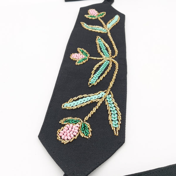 Spring Blossom Hand Beaded Belt