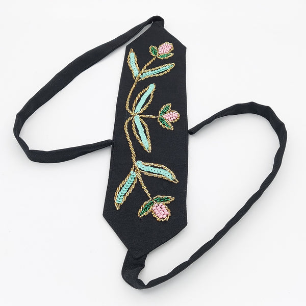 Spring Blossom Hand Beaded Belt