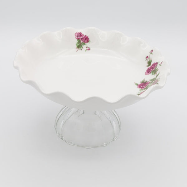 Wavy Medium Golesorkhi Bowl With Glass Stand