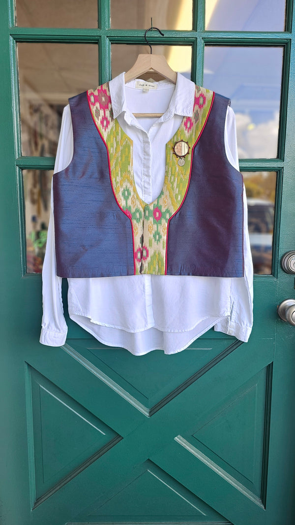 Rounded Mirror Brooch