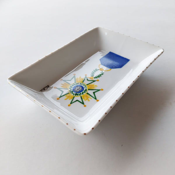 Hand Painted Pahlavi Badge Jewelry dish