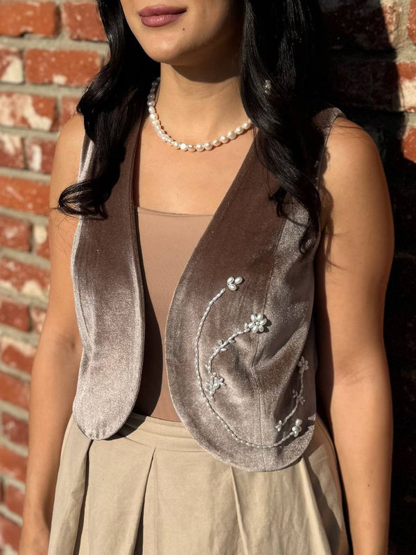 Morvarid Velvet  Vest