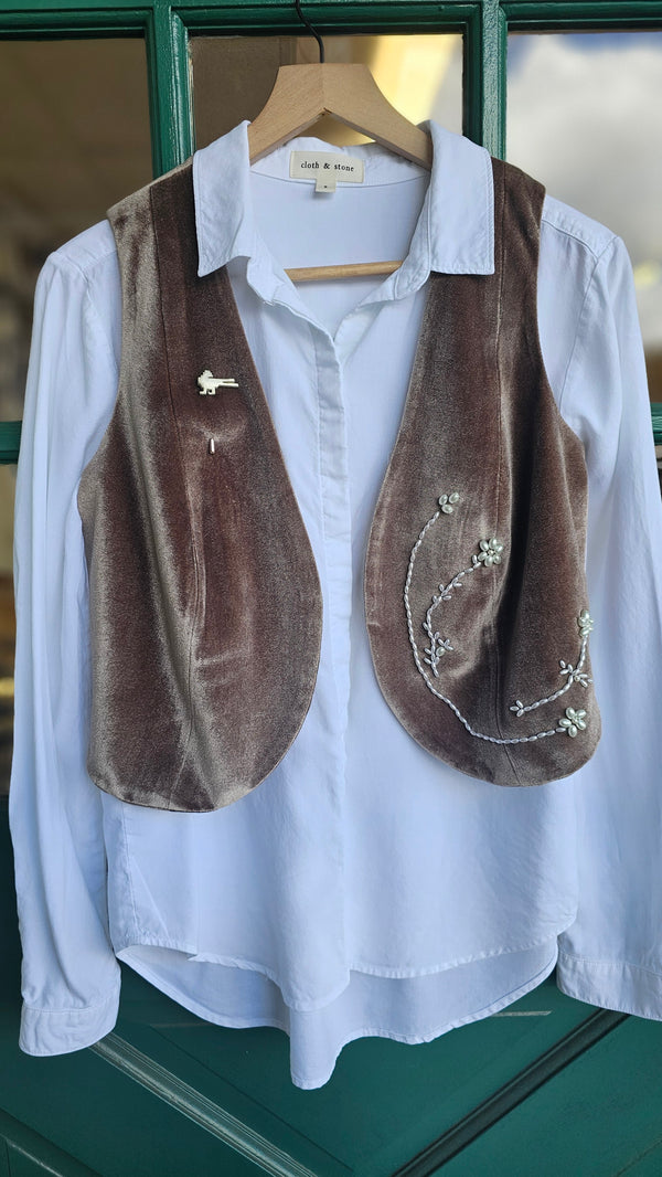 Morvarid Velvet  Vest