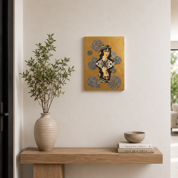 "Qajar Shahdokht In My Studio" Wall Art