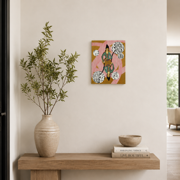 "Qajar Shahzadeh In My Studio" Wall Art
