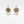 Pahlavi Coin Brass Earring with Three Drops
