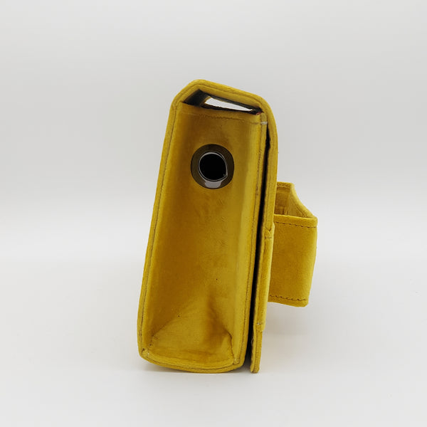 Yellow Amood Clutch with Turquoise