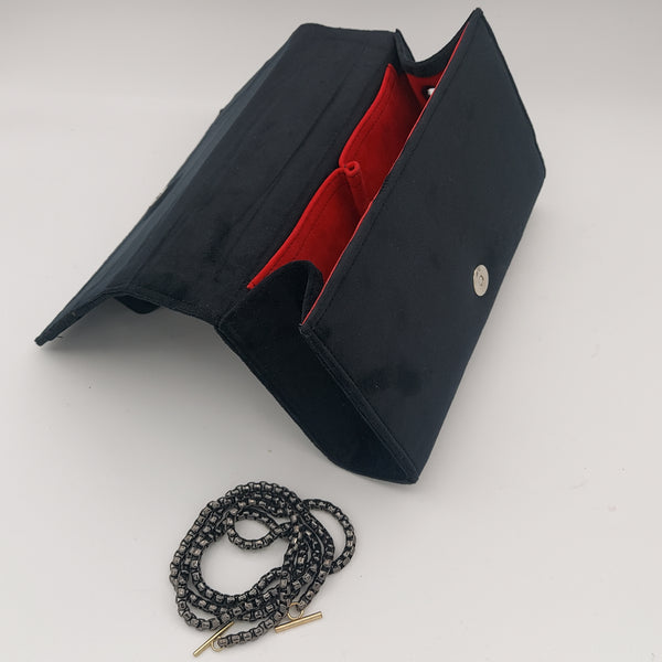 Black Amood Clutch with Onyx