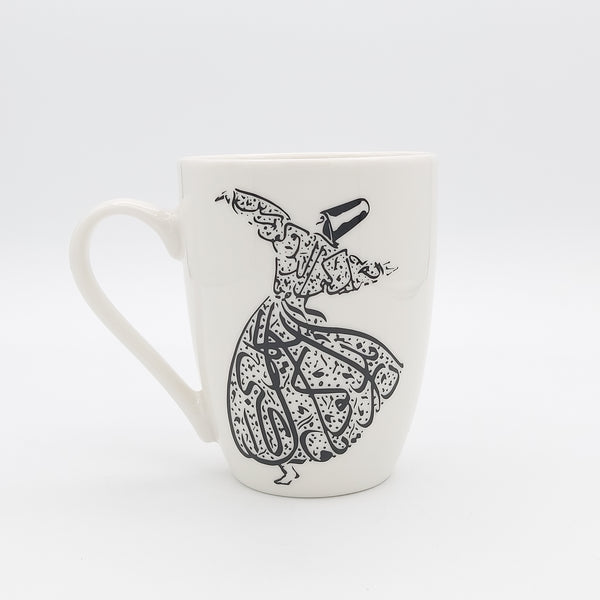 Black Whirling Darvish Mug