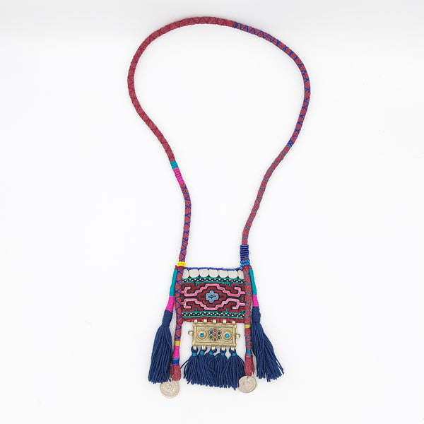 Shahnaz Handmade Vintage Woven Necklace