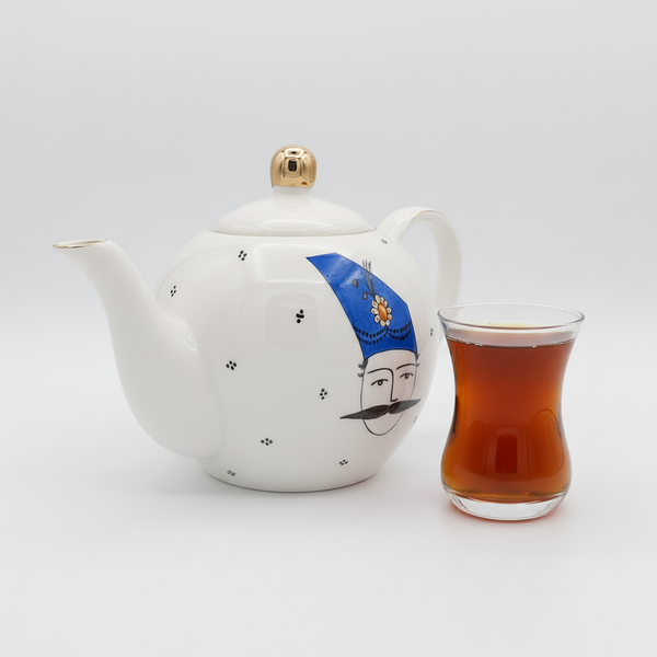 Hand Painted Qajar Khan Teapot