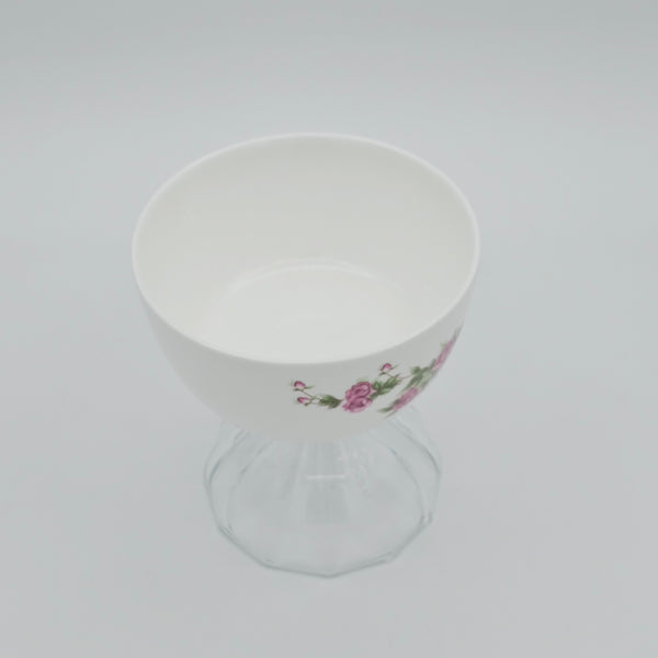 Small Golesorkhi Bowl With Clear Glass Stand