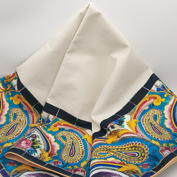 Floral Square Velvet Tablecloth