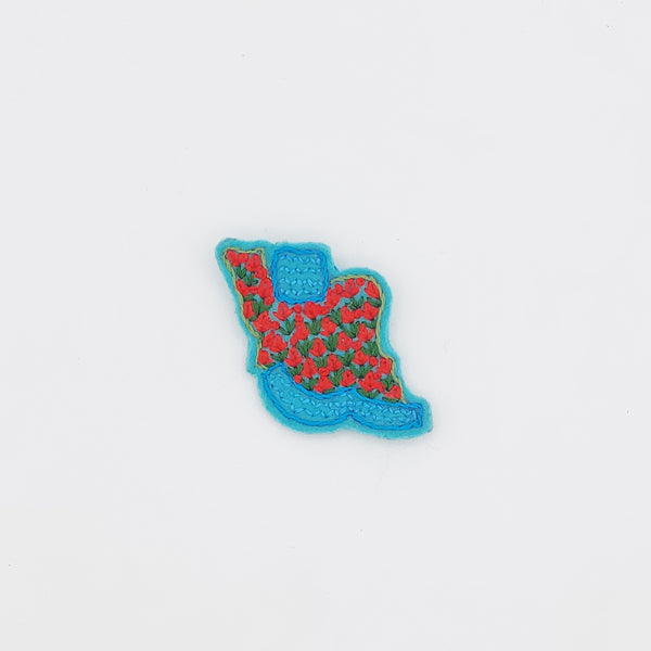 Land of Tulips Embroidered Brooch