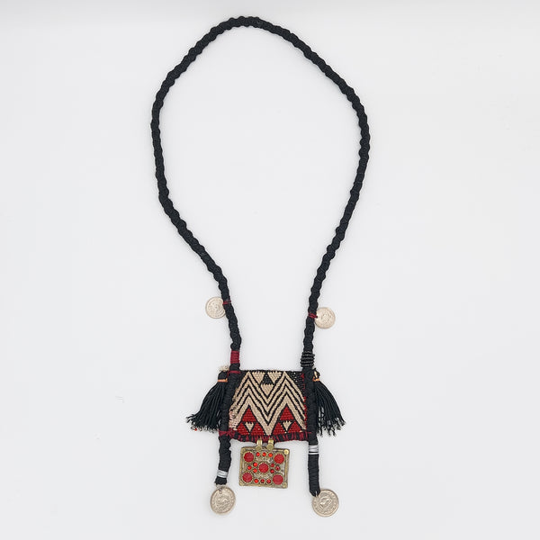 Farahnaz Handmade Vintage Woven Necklace
