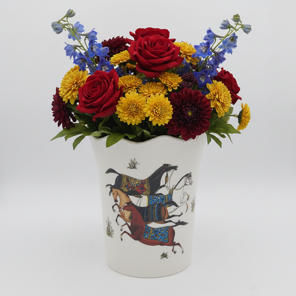 Torkaman Horses Vase