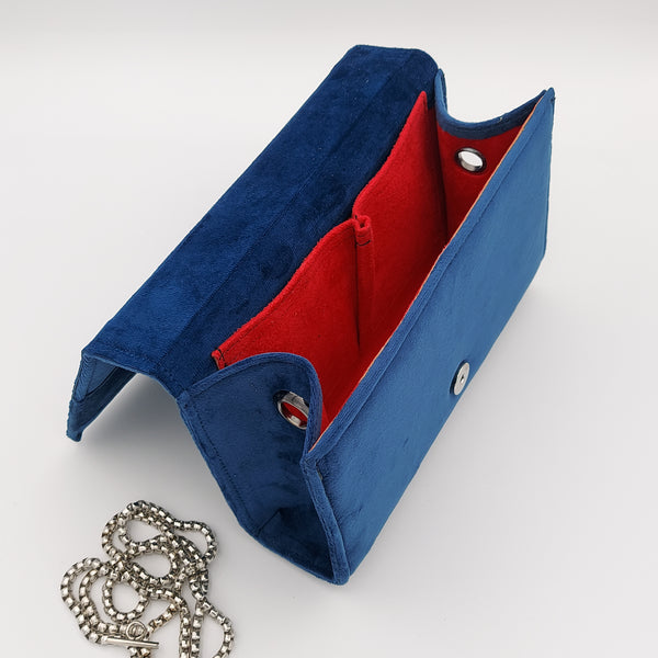 Dark Blue Amood Clutch with Lapis